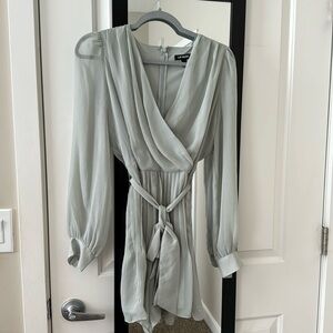 Express Mint Long Sleeve Dress